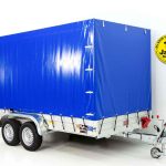 Koch Anhänger mit Plane 185x400cm 2600kg | Typ 10.26 | Hochplane 200cm Blau