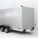 Vezeko Koffer-Absenkanhänger 167x400cm Höhe: 190cm 3,5t | Silber