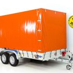 Koch Anhänger mit Plane 185x400cm 2600kg | Typ 10.26 | Hochplane 200cm Orange