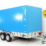 Koch Anhänger mit Plane 185x400cm 2600kg | Typ 10.26 | Hochplane 200cm – Hellblau