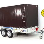 Koch Anhänger mit Plane 150x350cm 2600kg | Typ 8.26 | Hochplane 180cm Schwarz